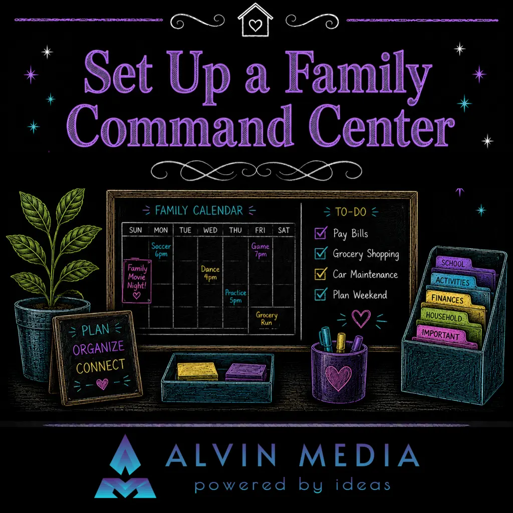 Create a Weekly Family Command Center cover