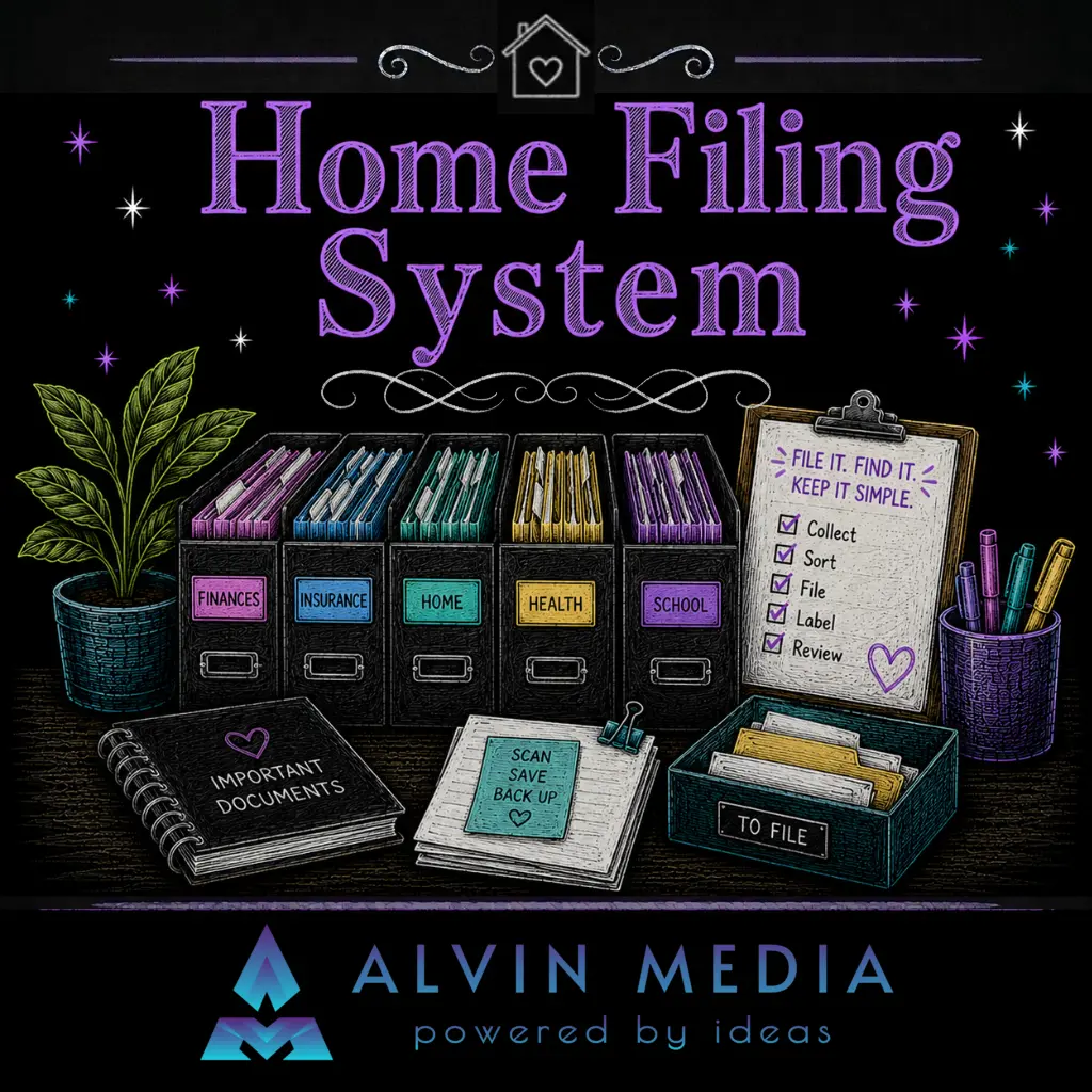 Design a Home Filing System for Papers and Documents cover
